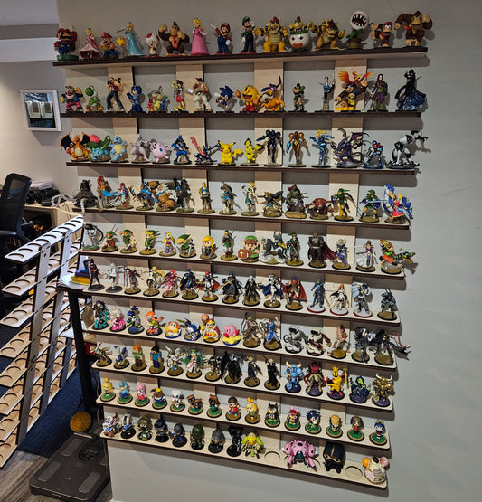 Amiibo Stand - 150 Flat Wall Shelf