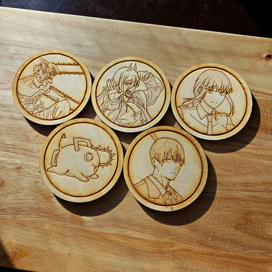 Chainsaw Coasters