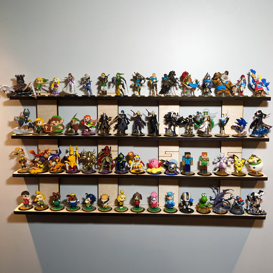 Amiibo Stand - 60 Flat Wall Shelf
