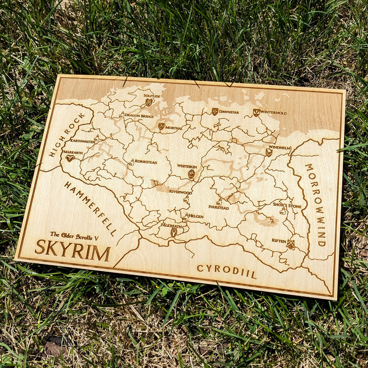 Old Scrolls Sky World Map