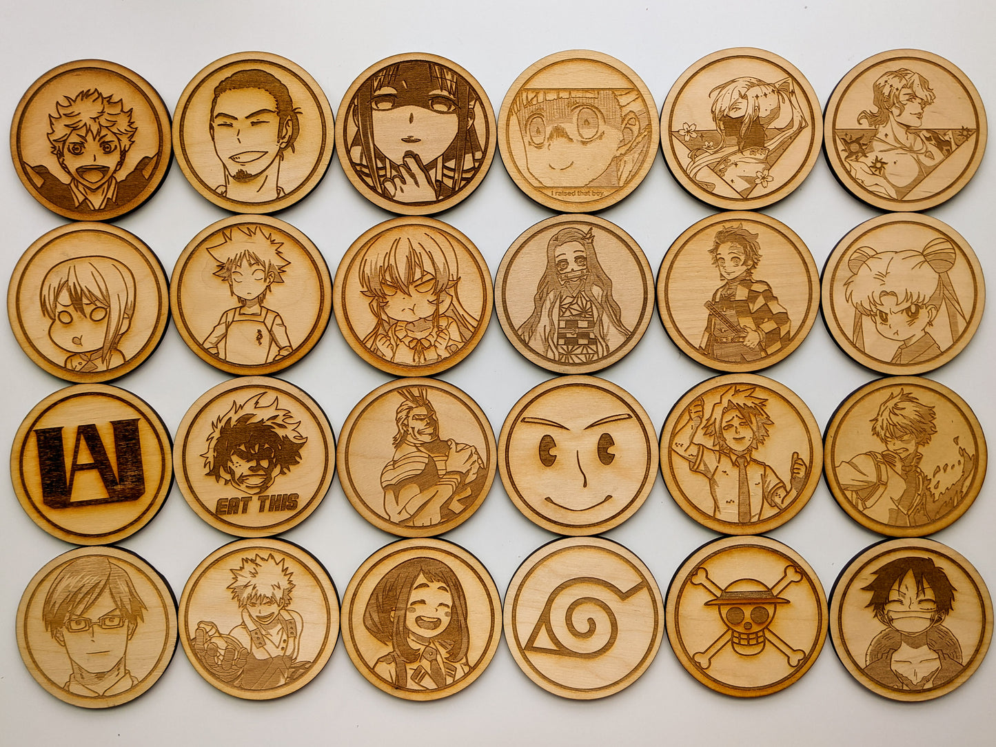 Anime Coasters - Custom Order