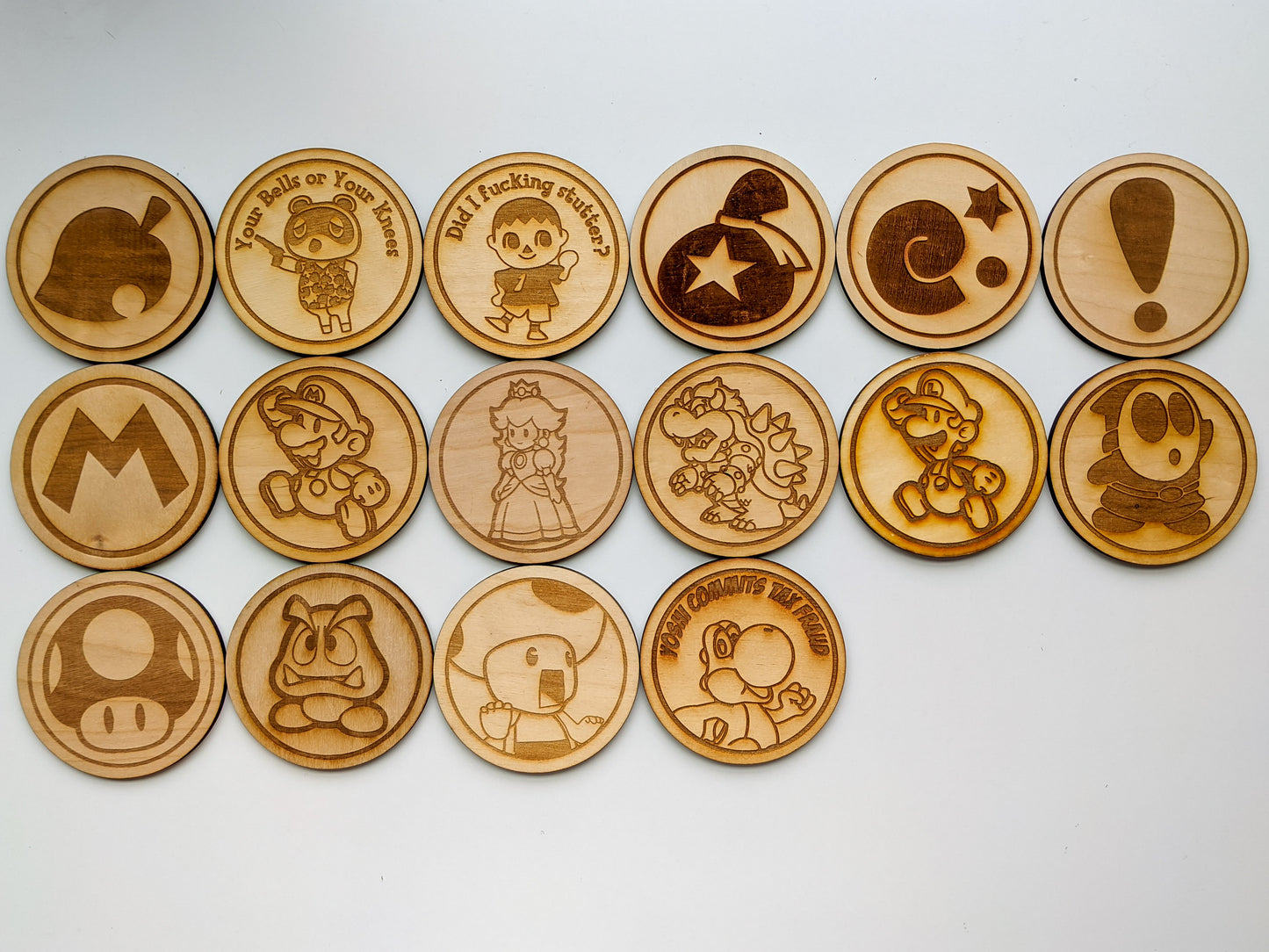 Gaming Coasters - Custom Order