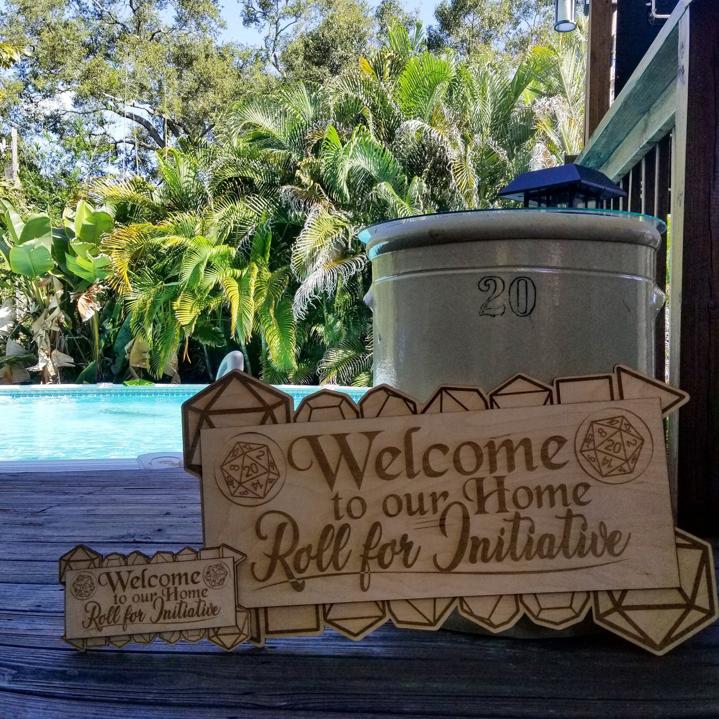 Roll for Initiative Welcome Sign