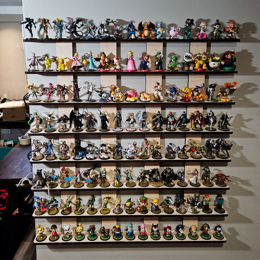 Amiibo Stand - 120 Flat Wall Shelf