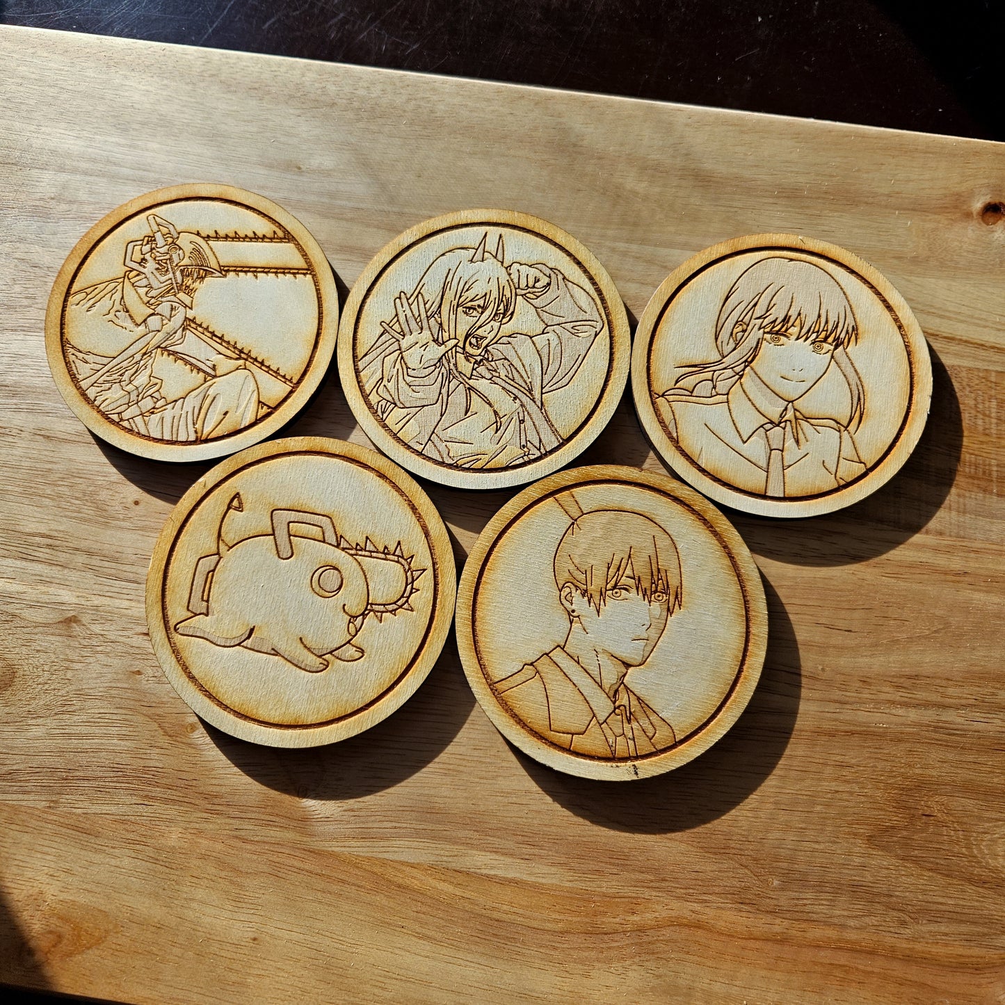 Chainsaw Coasters