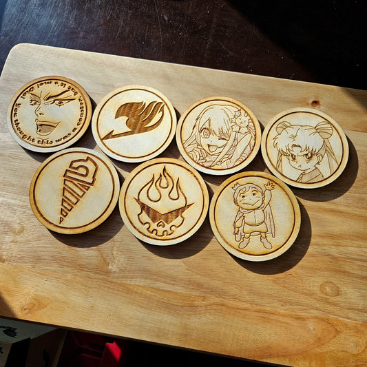 Anime Coasters (Set C)