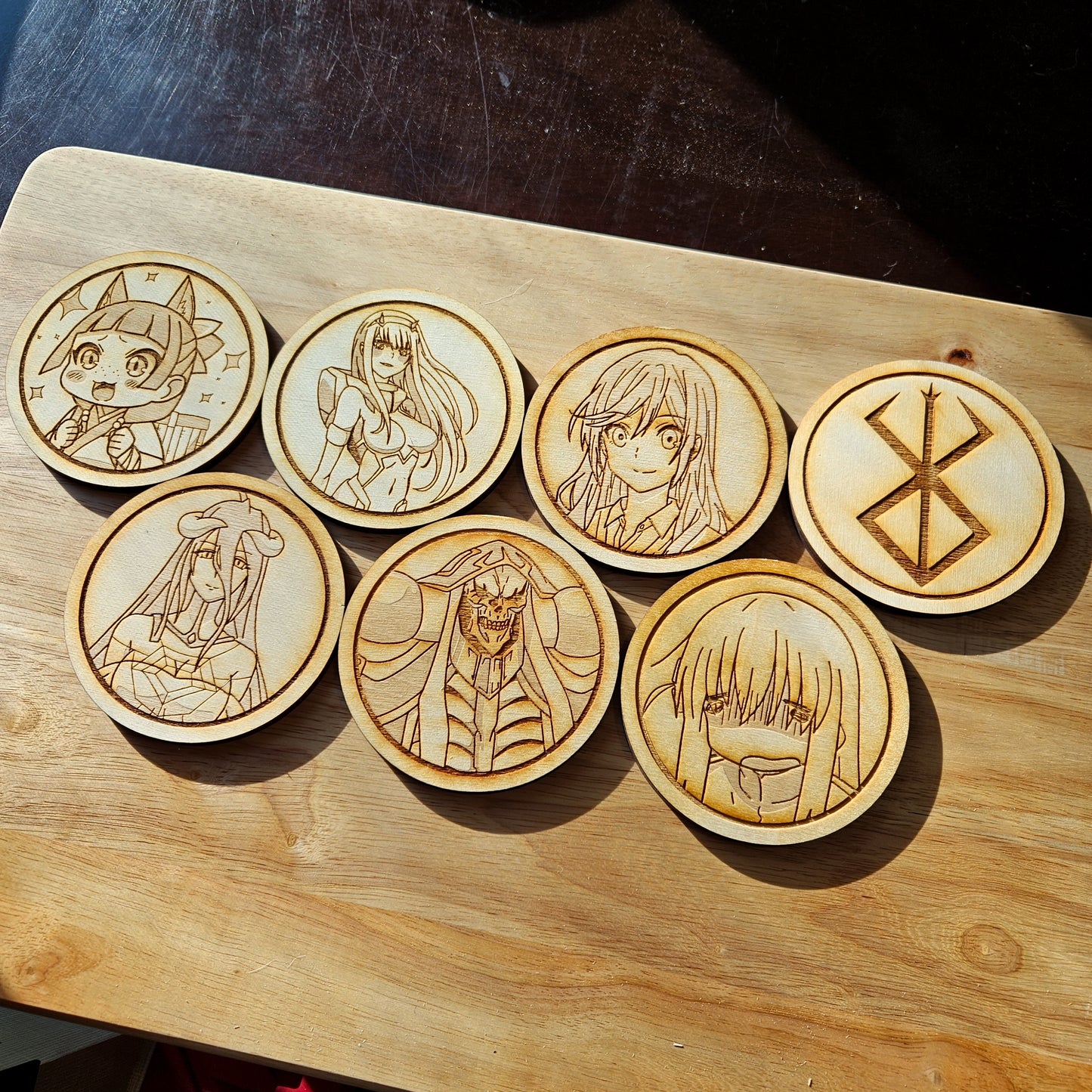 Anime Coasters (Set E)